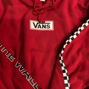 Vans red crop styleSweater